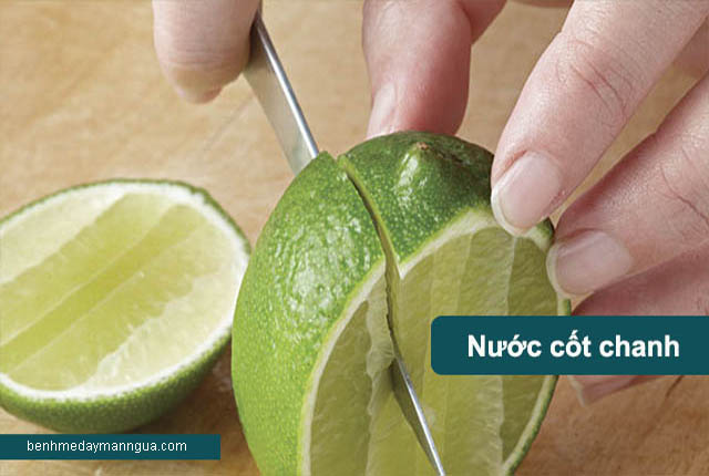 chữa dị ứng thời tiết với nước cốt chanh