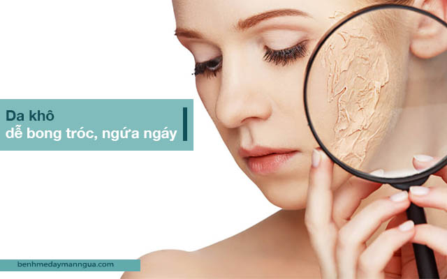 ngứa ngoài da do da khô