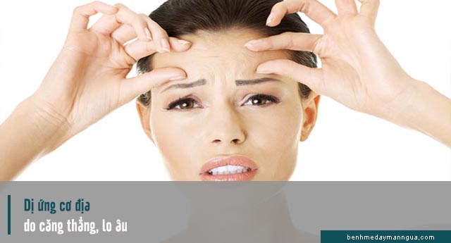 dị ứng cơ địa do căng thẳng, stress