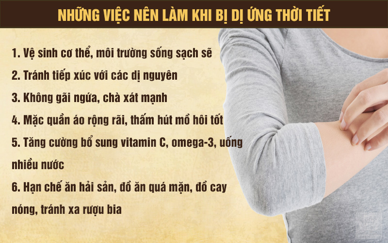 Biện pháp phòng ngừa dị ứng thời tiết