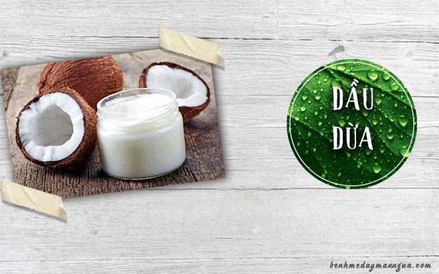 chữa ngứa da đầu bằng dầu dừa