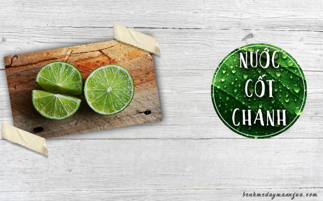 nước cốt chanh trị ngứa da đầu