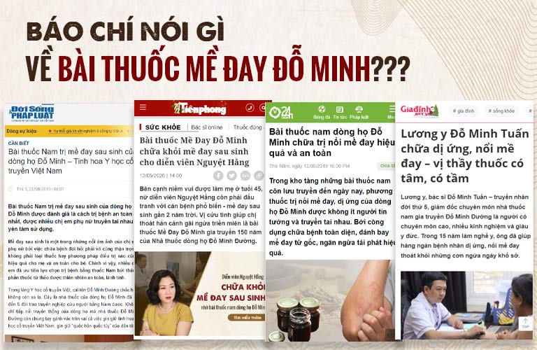 Góc nhìn báo chí về bài thuốc Mề đay Đỗ Minh